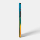 YELLOW AND BLUE APPAREL iPhoneケース (左側面)
