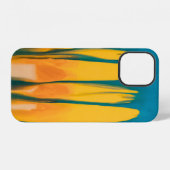 YELLOW AND BLUE APPAREL iPhoneケース (裏面横)