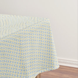 Yellow and Blue Tile Pattern Tablecloth テーブルクロス