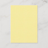 Yellow and Coral Floral Baby Shower Book Request エンクロージャーカード (裏面)