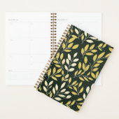 Yellow and Cream Leafy Branches Pattern  プランナー手帳 (ディスプレー)