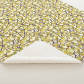 Yellow and Gold Maple Tree Sherpa Blanket シェルパブランケット (3/4)