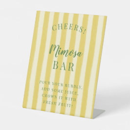 Yellow and Green Summer Bachelorette 台座サイン