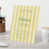 Yellow and Green Summer Bachelorette 台座サイン (インサイチュ)