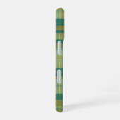 Yellow and Green Tartan Plaid Pattern iPhone 16ケース (右側面)