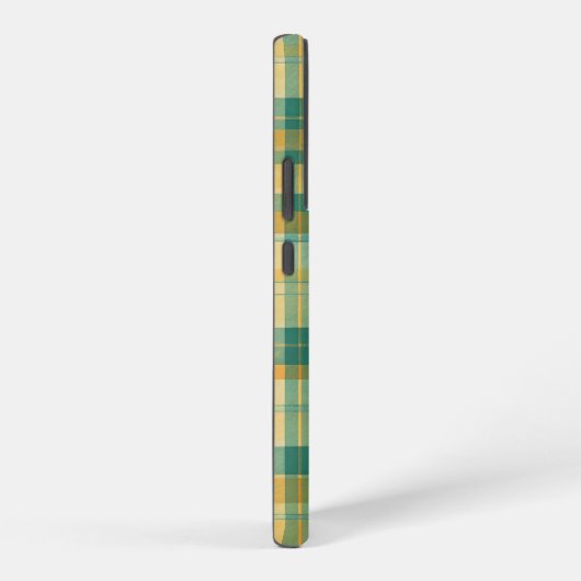 Yellow and Green Tartan Plaid Pattern Samsung Galaxyケース (右側面)