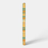 Yellow and Green Tartan Plaid Pattern Samsung Galaxyケース (左側面)