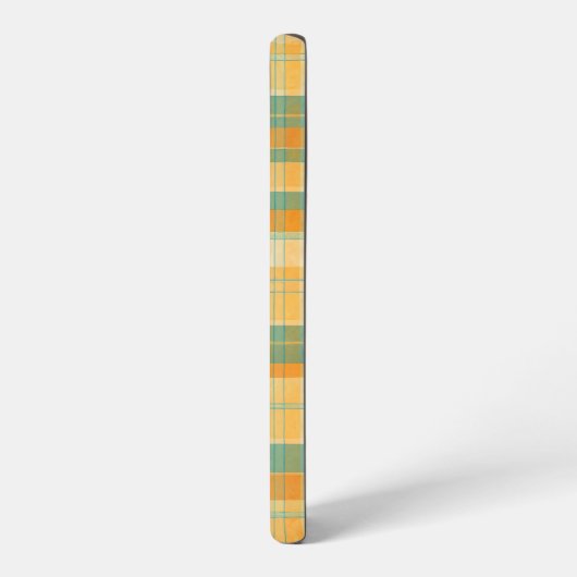 Yellow and Green Tartan Plaid Pattern Samsung Galaxyケース (左側面)