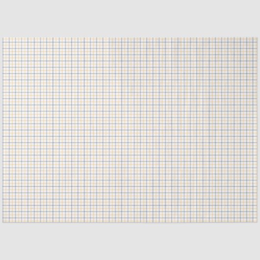 Yellow and Navy Striped Tissue Paper 薄葉紙 (正面)