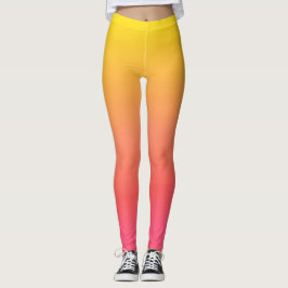 Yellow and Pink Gradient レギンス