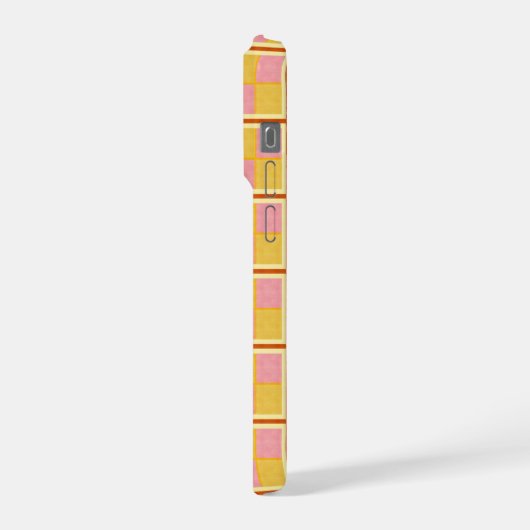 Yellow and pink  iPhoneケース (左側面)