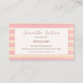 Yellow and Pink Striped 名刺 (裏面)