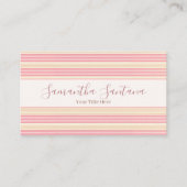 Yellow and Pink Striped 名刺 (正面)
