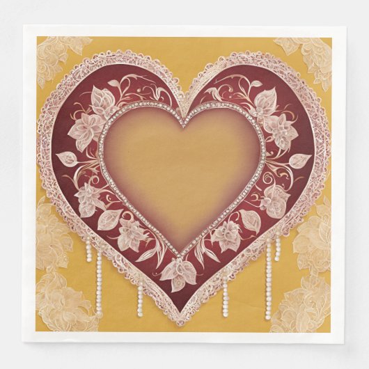 Yellow and red floral patterns AI art (正面)