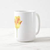Yellow and red tulip コーヒーマグカップ (正面右)