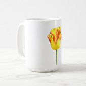 Yellow and red tulip コーヒーマグカップ (正面左)