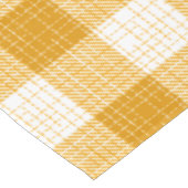 Yellow and White Bold Checkered Plaid Design  テーブルクロス (アングル)