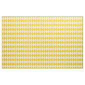 Yellow and White Harlequin Diamonds Check Design  ファブリック (ヤード)