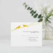 Yellow and White Love Birds on a Wire RSVP (スタンド正面)