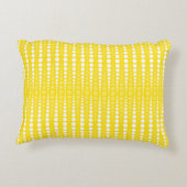 Yellow and White Polka Dot Accent Pillow アクセントクッション (裏面)