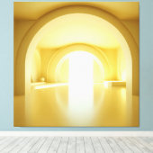Yellow Arch Portal キャンバスプリント (インサイチュ (ウッドフロア))