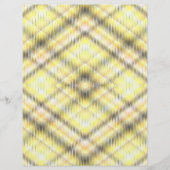 Yellow Argyle Scrapbook Paper 2-Sided Page (正面)