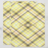 Yellow Argyle Scrapbook Paper 2-Sided Page (正面/裏面)