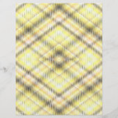 Yellow Argyle Scrapbook Paper 2-Sided Page (裏面)