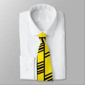 Yellow Art Deco Lines  ネクタイ (タイ)