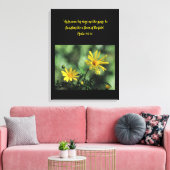 Yellow Aster Wildflowers Canvas Print キャンバスプリント (インサイチュ (リビング))