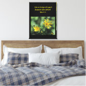 Yellow Aster Wildflowers Canvas Print キャンバスプリント (インサイチュ (寝室))