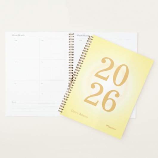 Yellow Aura Big Year Planner プランナー手帳 (ディスプレー)