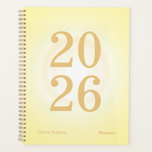 Yellow Aura Big Year Planner プランナー手帳 (正面)