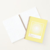 Yellow Aura Swatch Angel Number Notebook ノートブック (内部)