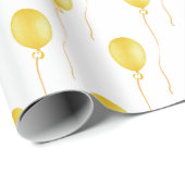 Yellow balloon Gift Wrapping Paper - Cadeaupapier ラッピングペーパー (ロールコーナー)