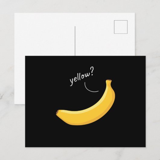 Yellow Banana Fruit Fruit ポストカード (正面/裏面)