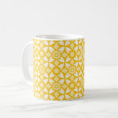 Yellow Batik Pattern Mug コーヒーマグカップ (正面左)
