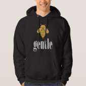 Yellow Bee Gentle Motivational Be Gentle  4 パーカ (正面)