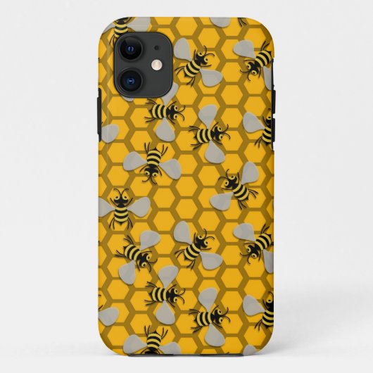 Yellow bees Case-Mate iPhoneケース (裏面)
