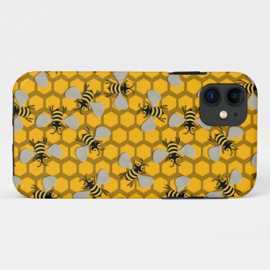 Yellow bees Case-Mate iPhoneケース (裏面(横))