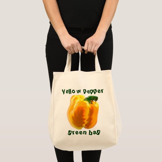 Yellow Bell Pepper トートバッグ (正面(商品))