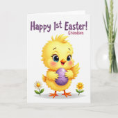 Yellow Bird Easter Grandson Card カード (正面)