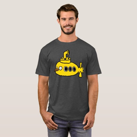 Yellow Bird Submarine retro Tシャツ (正面フル)