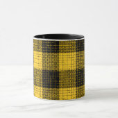  Yellow Black Crosshatch Buffalo Check マグカップ (中央)