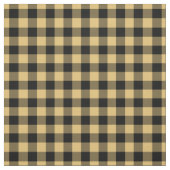Yellow & Black Plaid Gingham ファブリック (見本)