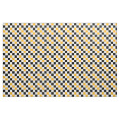 Yellow Black White Checkered Pattern Design  ファブリック (ヤード)