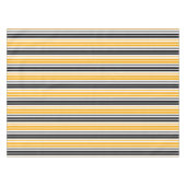 Yellow Black White Stripes Pattern Design  テーブルクロス (正面(横))