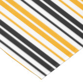 Yellow Black White Stripes Pattern Design  テーブルクロス (アングル)