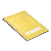 Yellow Block Quote Classic Notebook ノートブック (右側)