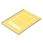 Yellow Block Quote Classic Notebook ノートブック (左側)